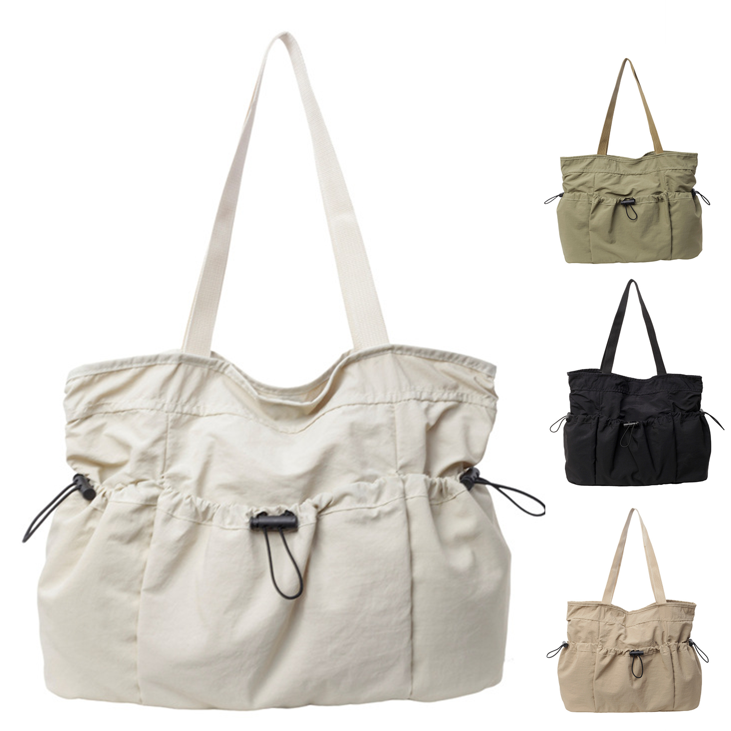 Large Capacity Nylon Travel Tote Bag, custom luggage with logo imprint 8
