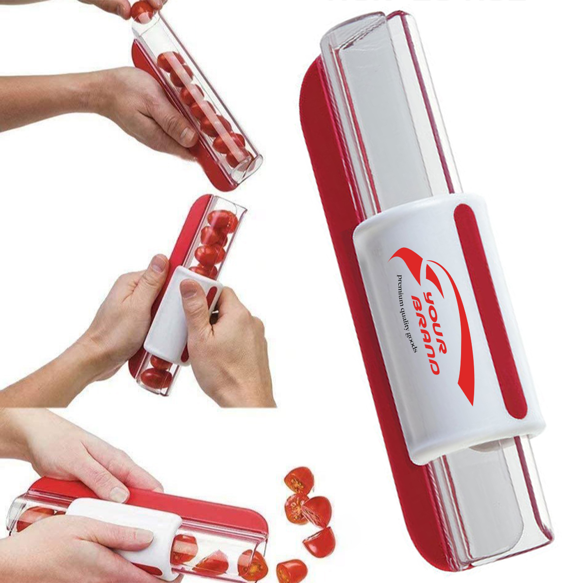 Quick Slice Fruit & Vegetable Cutter for Summer Salads 2