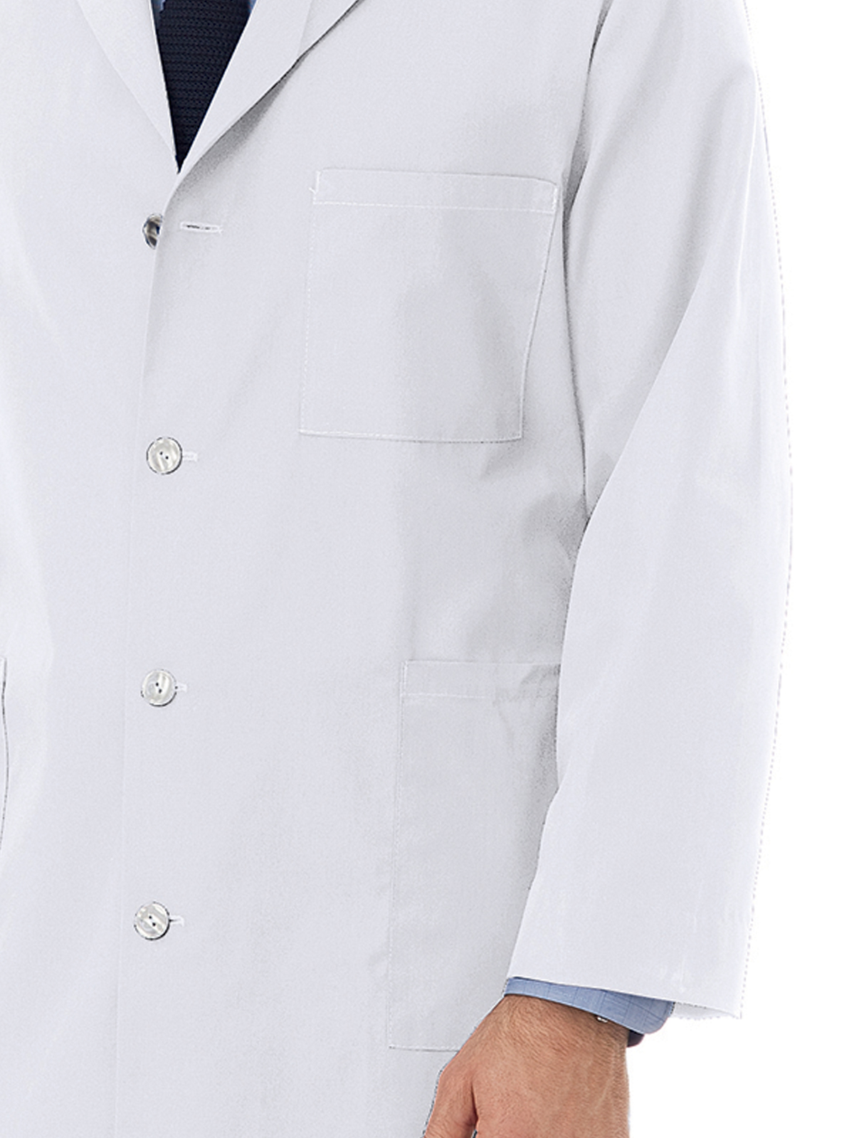Meta Labwear - Unisex Four-Pocket 40" Full-Length Classic Lab Coat 4