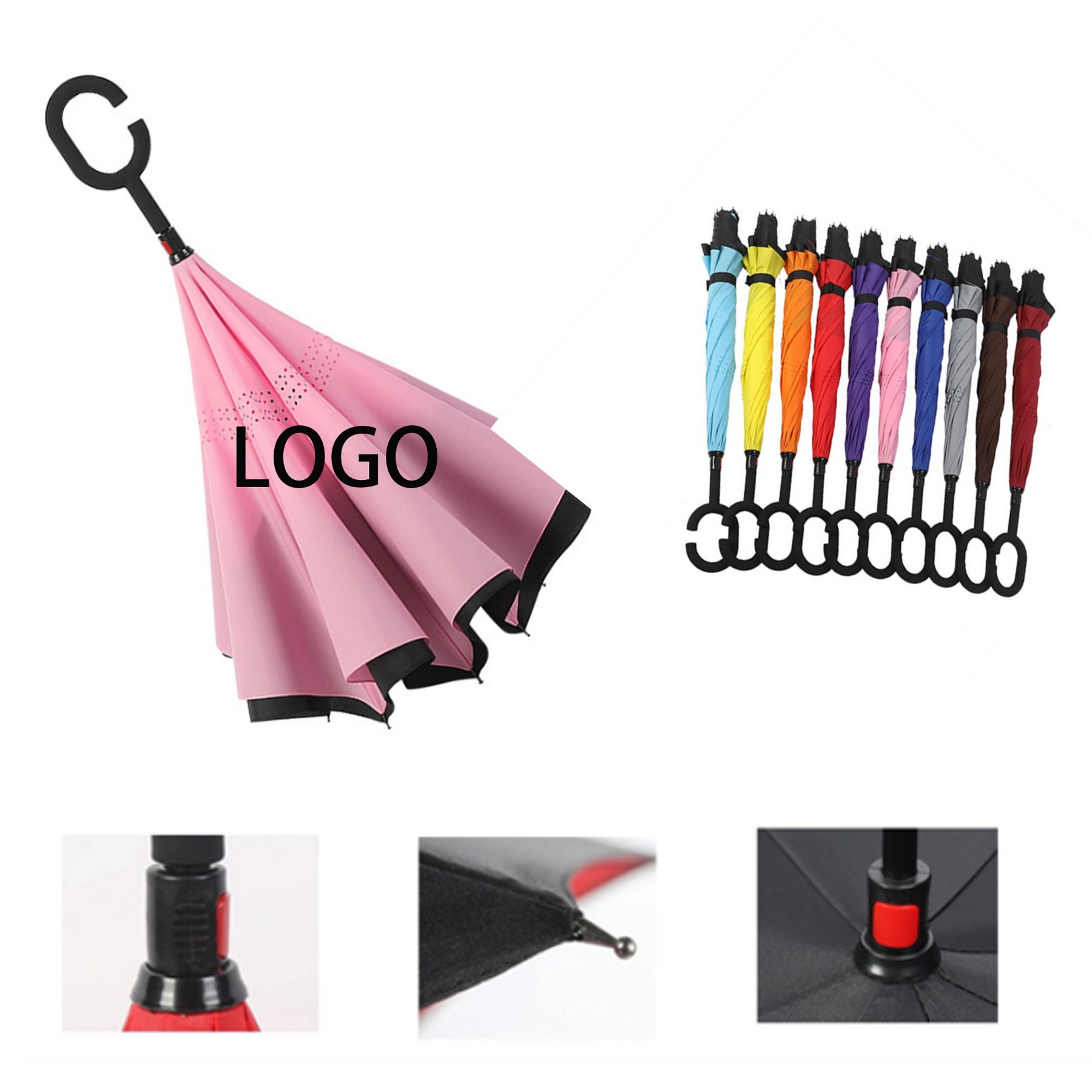 Windproof Inverted Reverse Umbrella 2