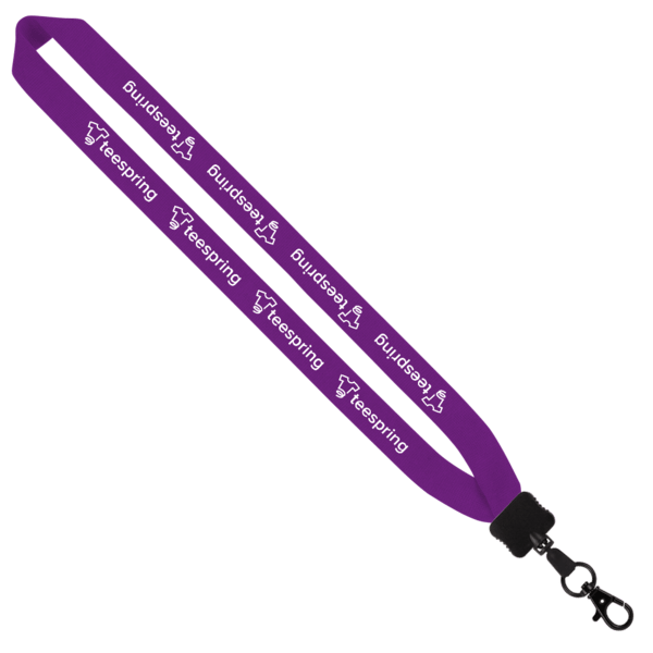 1" Cotton Lanyard with Plastic Clamshell & O-Ring 39