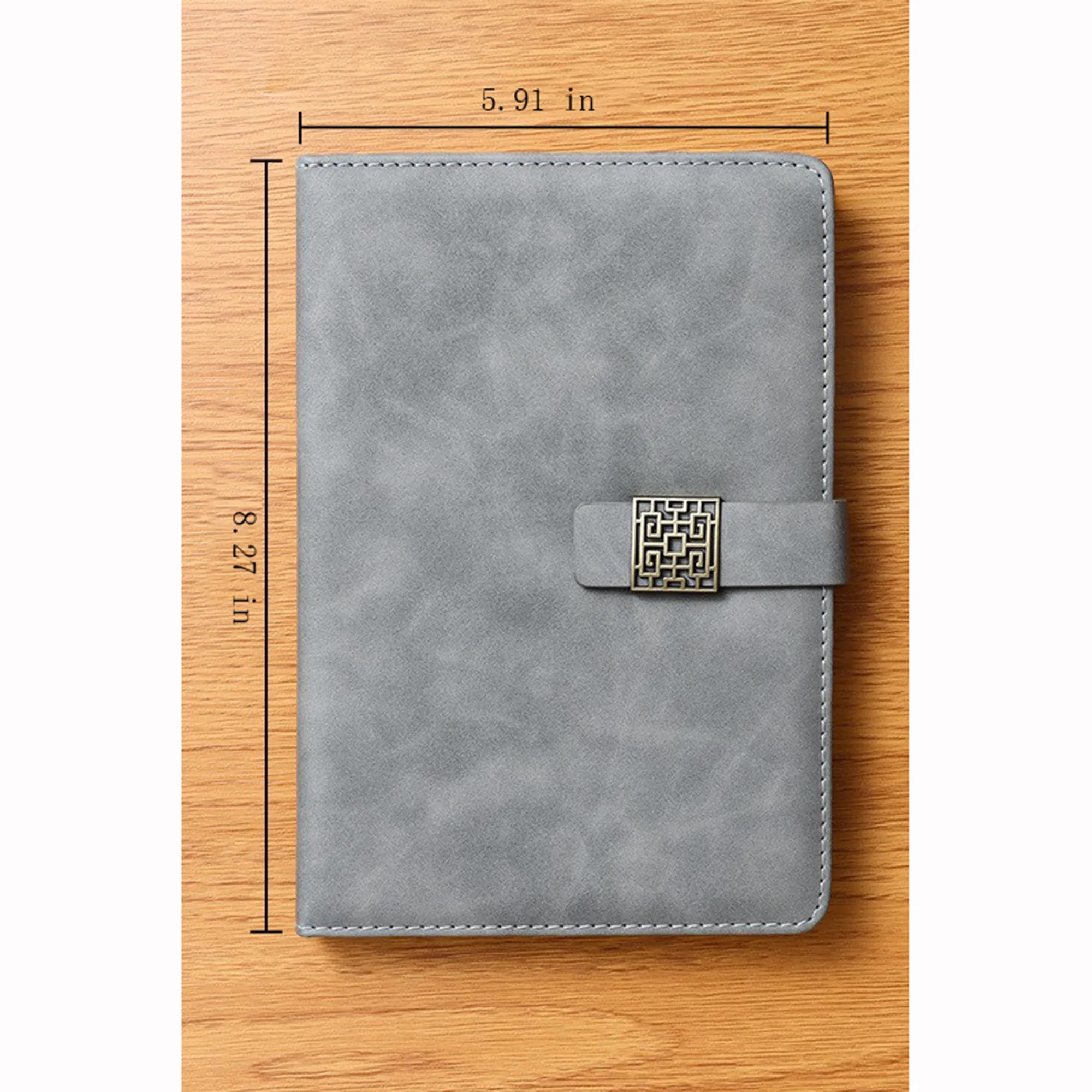 A5 Vintage Clasp Notebook for Business & Study 7
