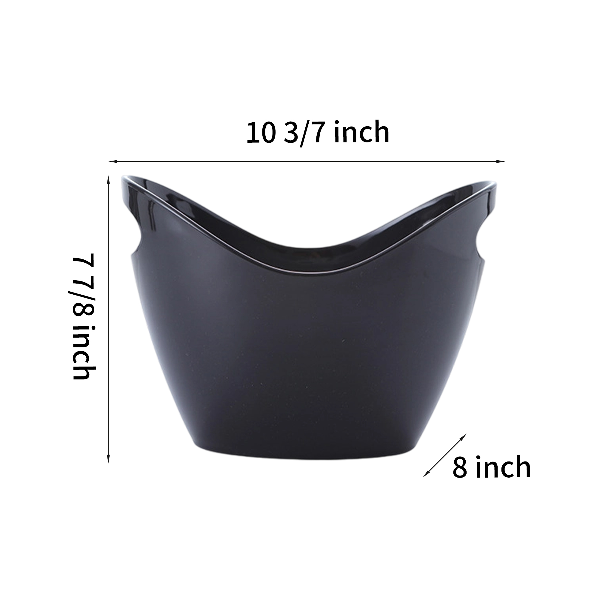 Acrylic Ice Carrier With Cut Out Handle 4 Liter Capacity 5