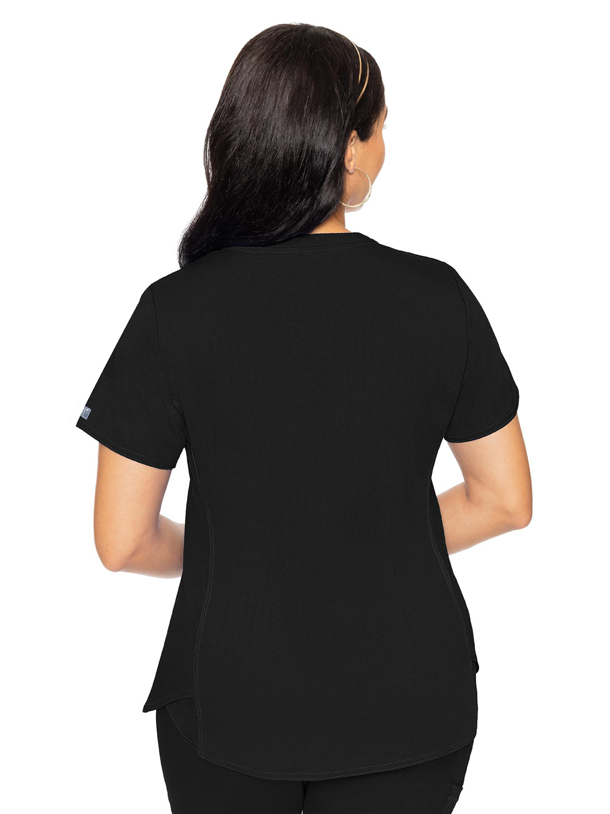 Med Couture - MC Touch - Women's 4-Pocket V-Neck Shirttail Top 34