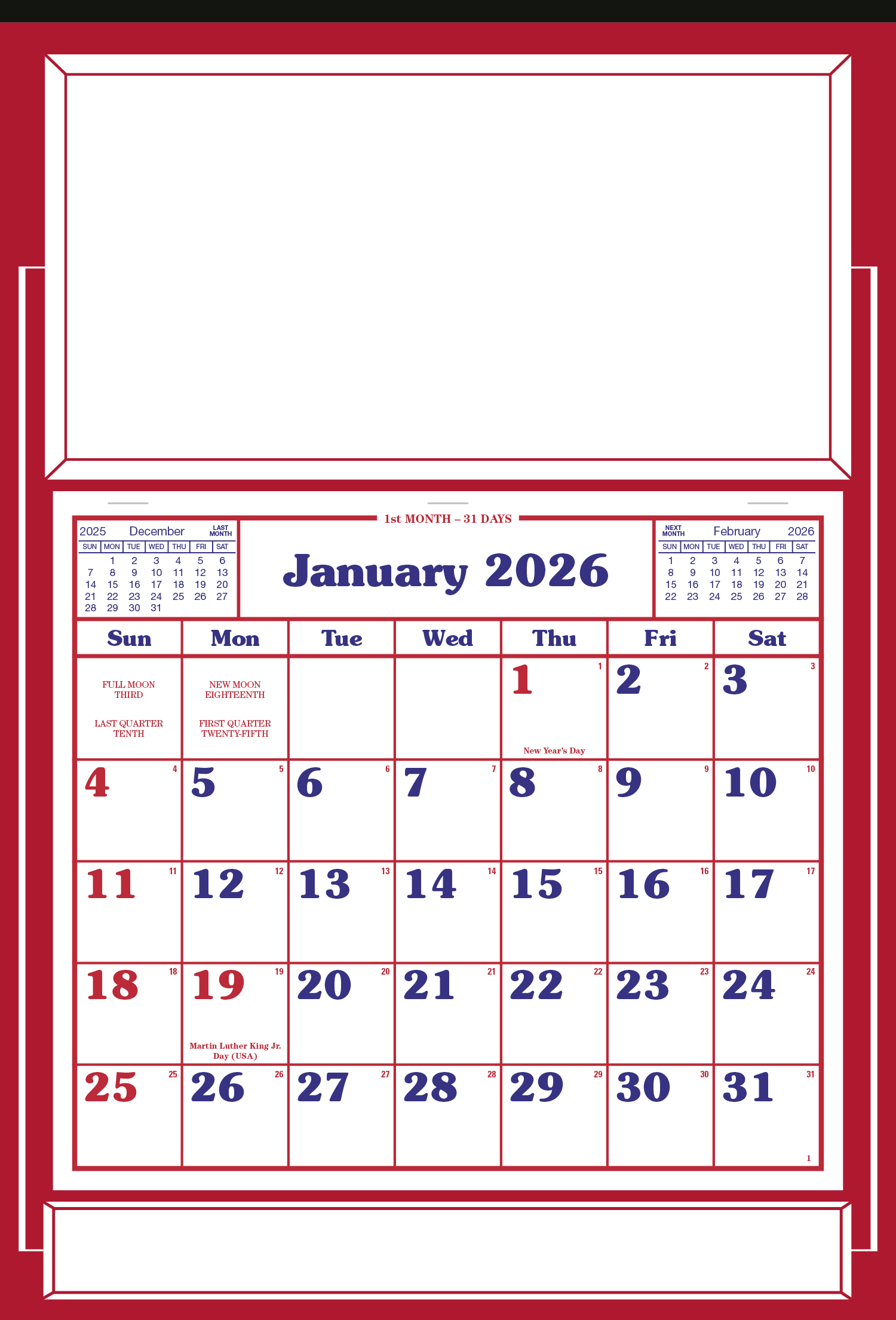 Skinner & Kennedy® Apron Calendar 85