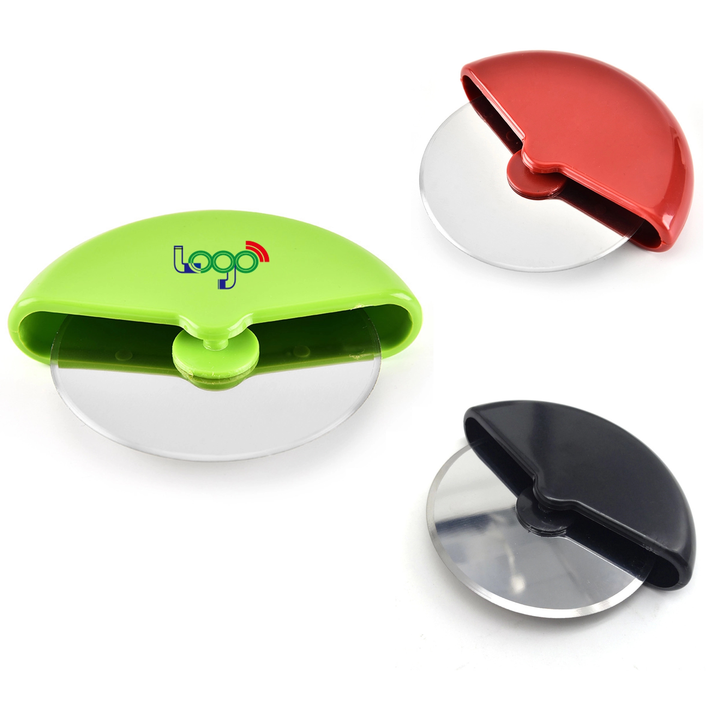 Handheld Pizza Cutter with Stainless Steel Blade 1