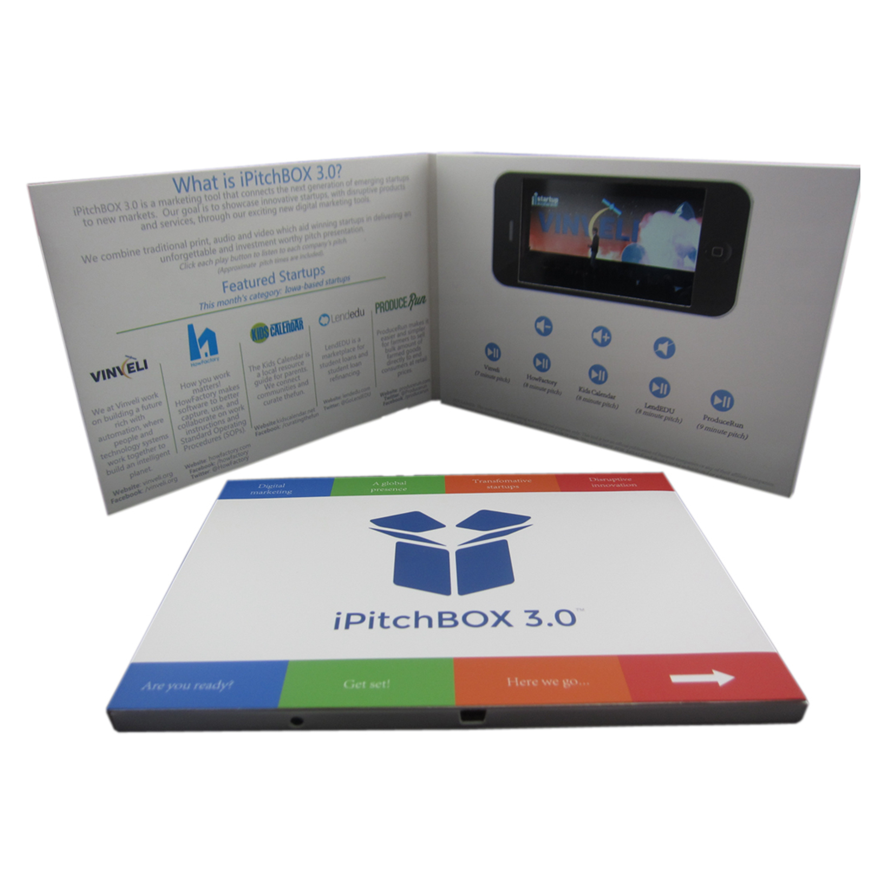 VidU 4.3" HD Video Mailer And Brochure With Full Color Printing - Custom A5 Video Card 9
