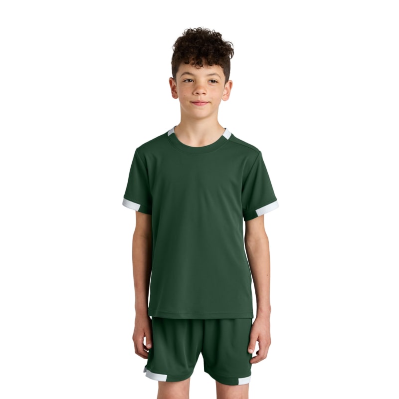 Sport-Tek Youth Club Short Sleeve Crew 2