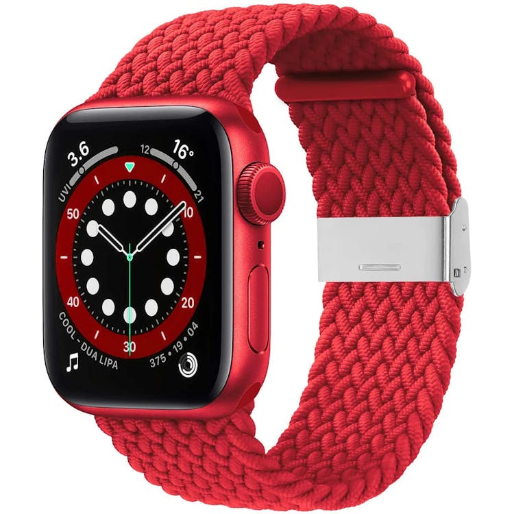 Apple Watch Braided Bands - Red Nylon 42mm/44mm/45mm 2