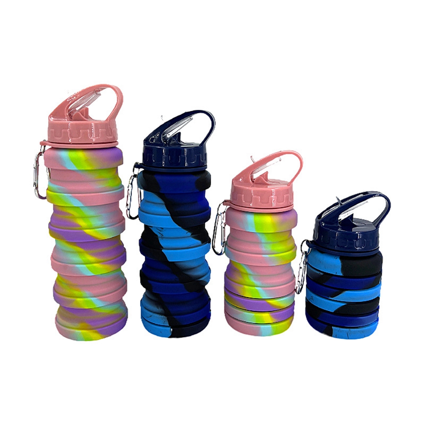 17 Oz. Silicone Collapsible Water Bottle with Straw Lid 4