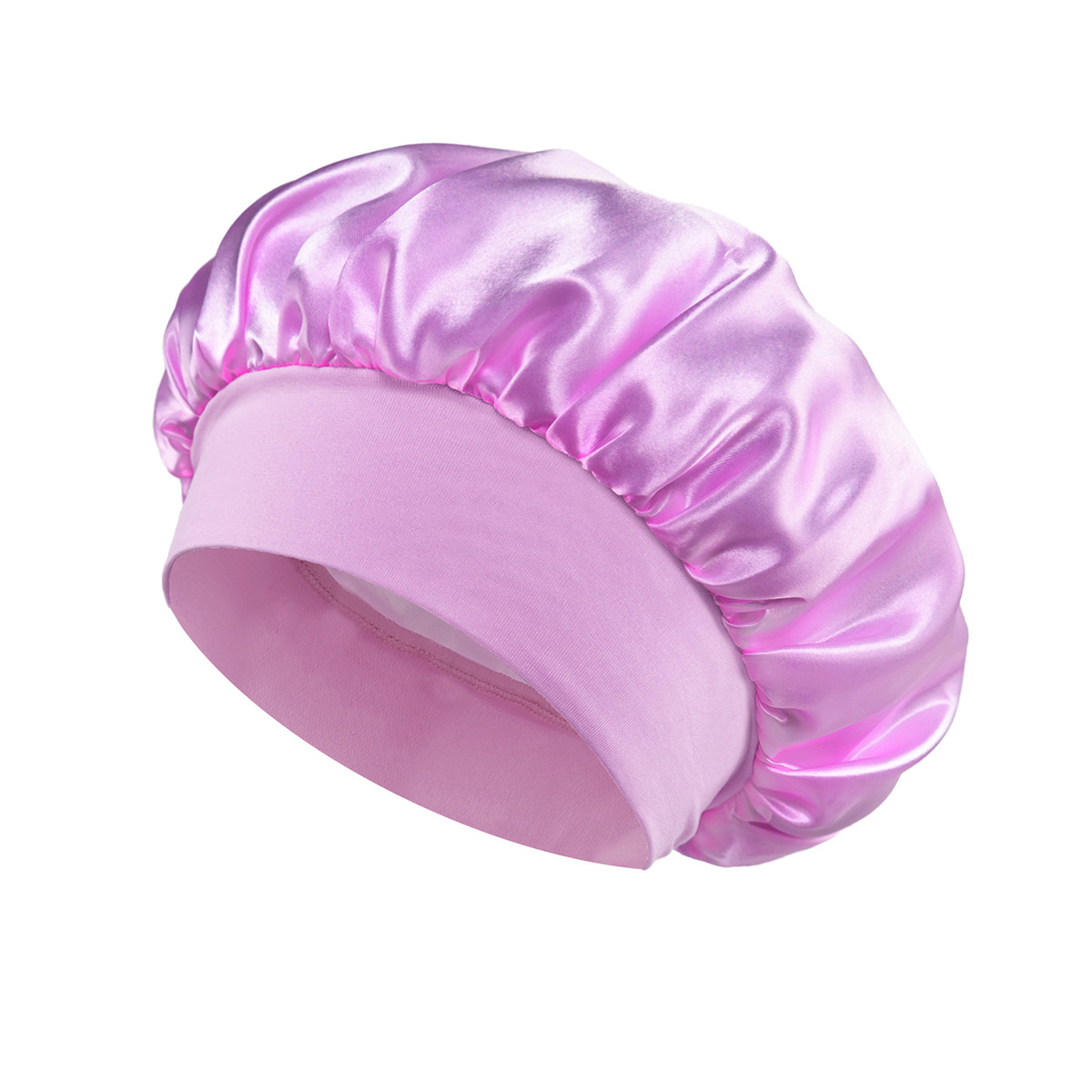Silk Satin Sleep Hair Bonnet w/ Wide Edge for Women 16