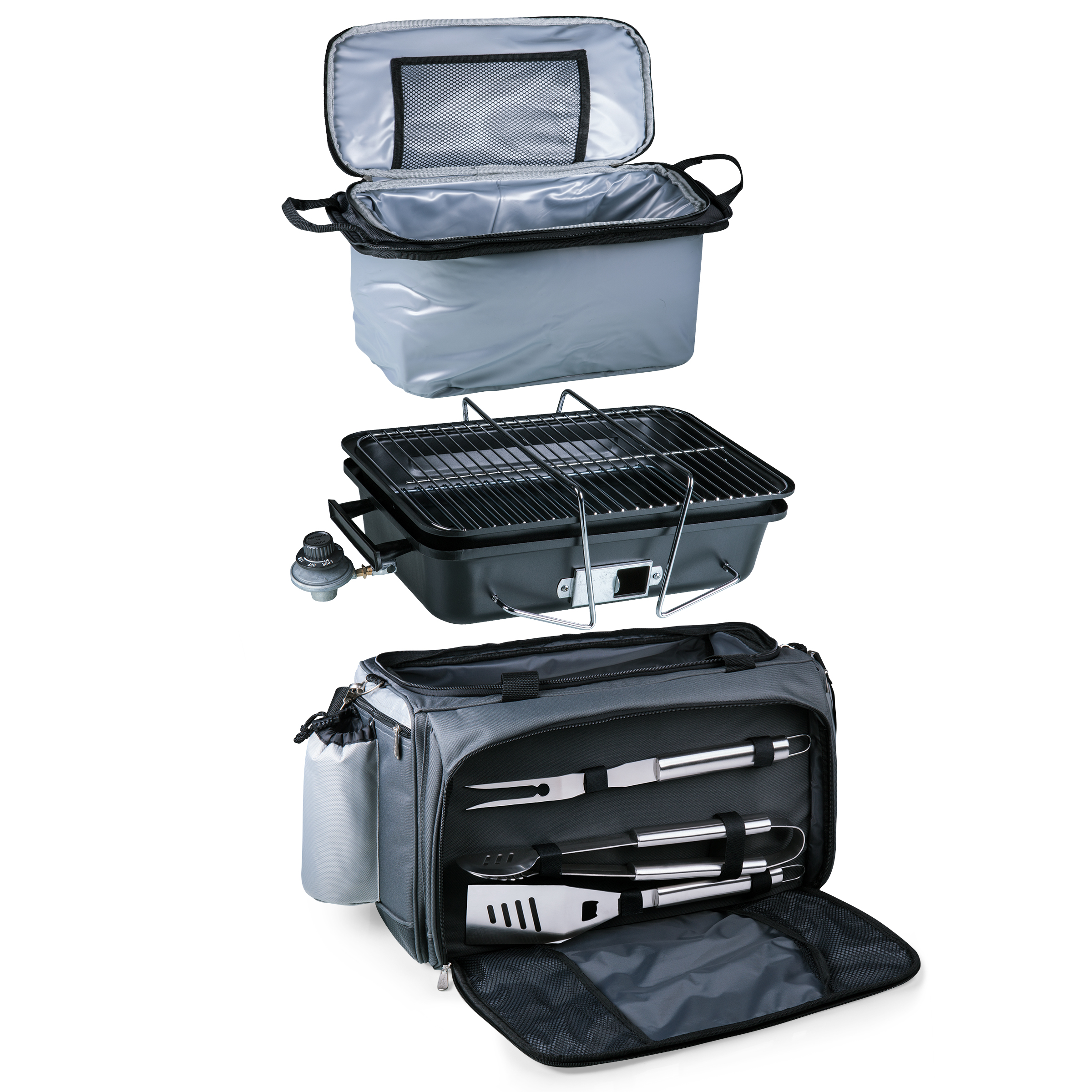 Vulcan Portable Propane Grill & Cooler Tote with Trolley 2