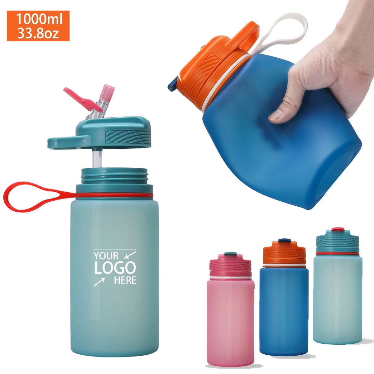 Outdoor Portable Collapsible Water Bottle 7
