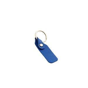 Sleek Rectangle PU Leather Simple Keychain 13