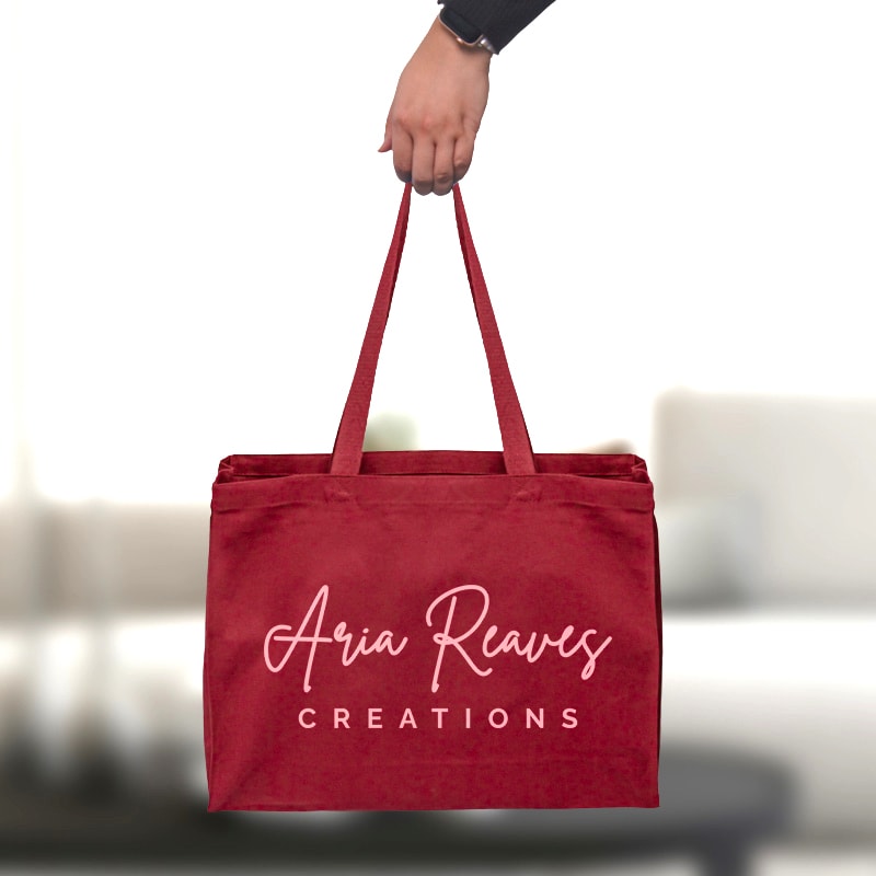 Custom Full Gusset Heavy Canvas Tote Bags, custom tote bag with logo imprint 13