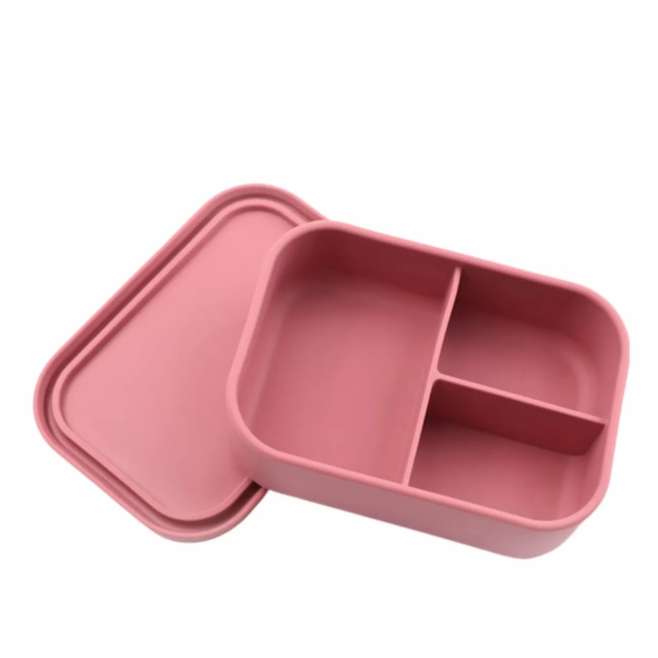 Microwave - Safe Silicone Bento Box, Three - Compartment, Le 5