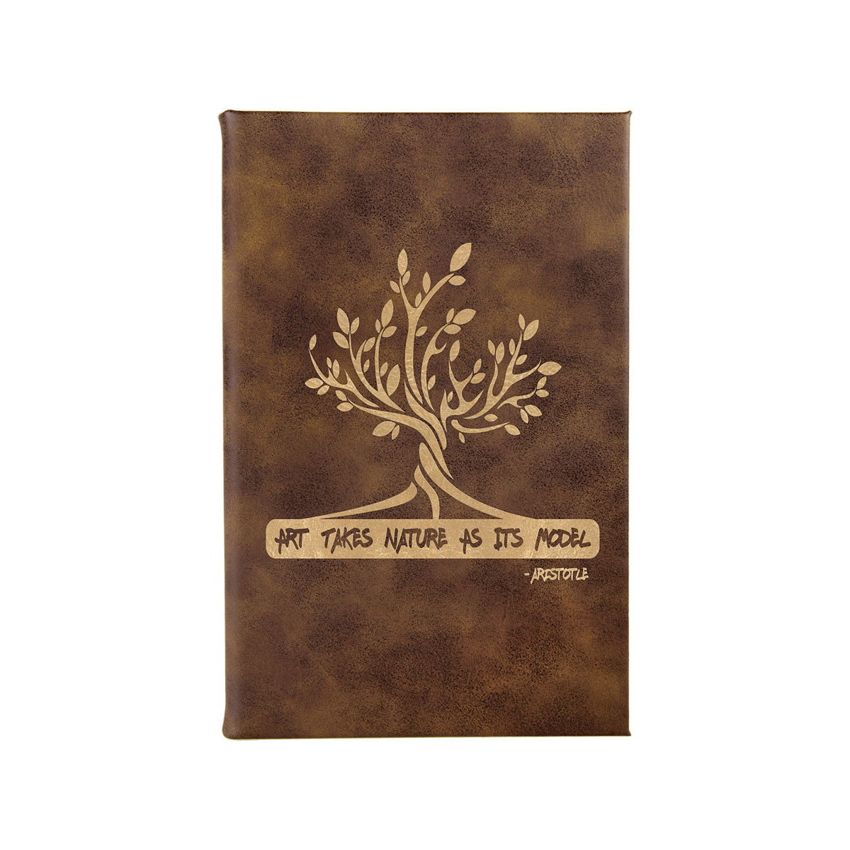 5" x 8" Rustic/Gold Leatherette Sketch Book