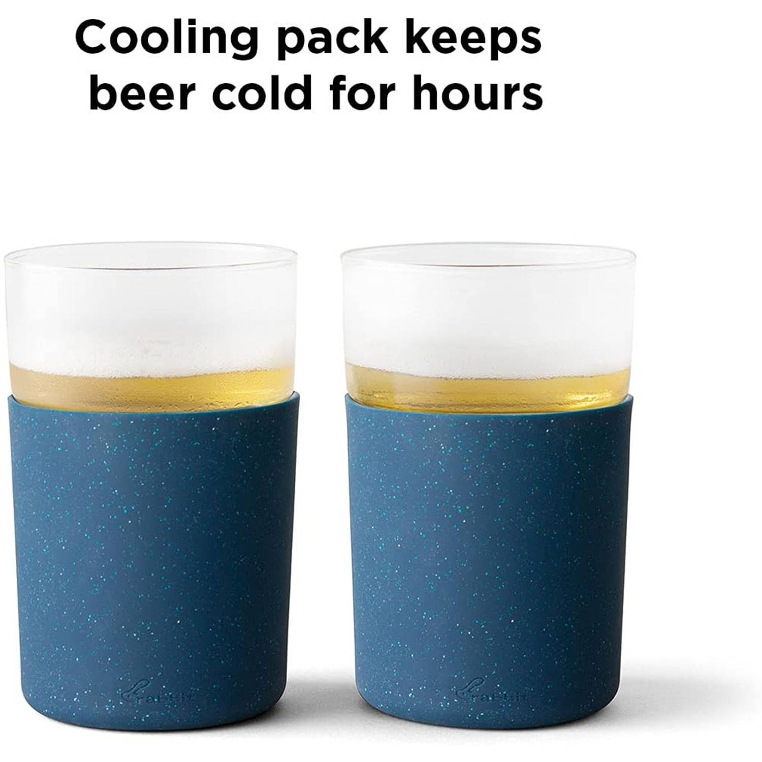 12oz Frozen Glass Beverage Tumbler w/ Silicone Sleeve 6