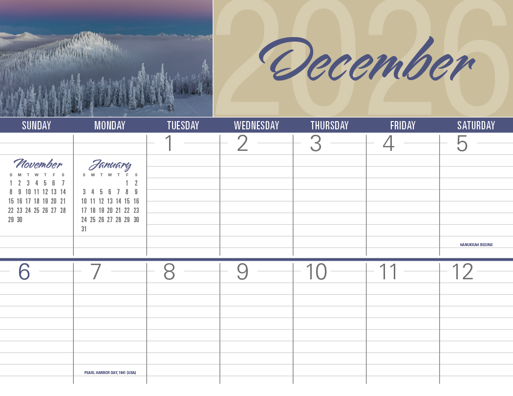 Triumph® Calendars Scenes of America Big Block Memo Calendar 42