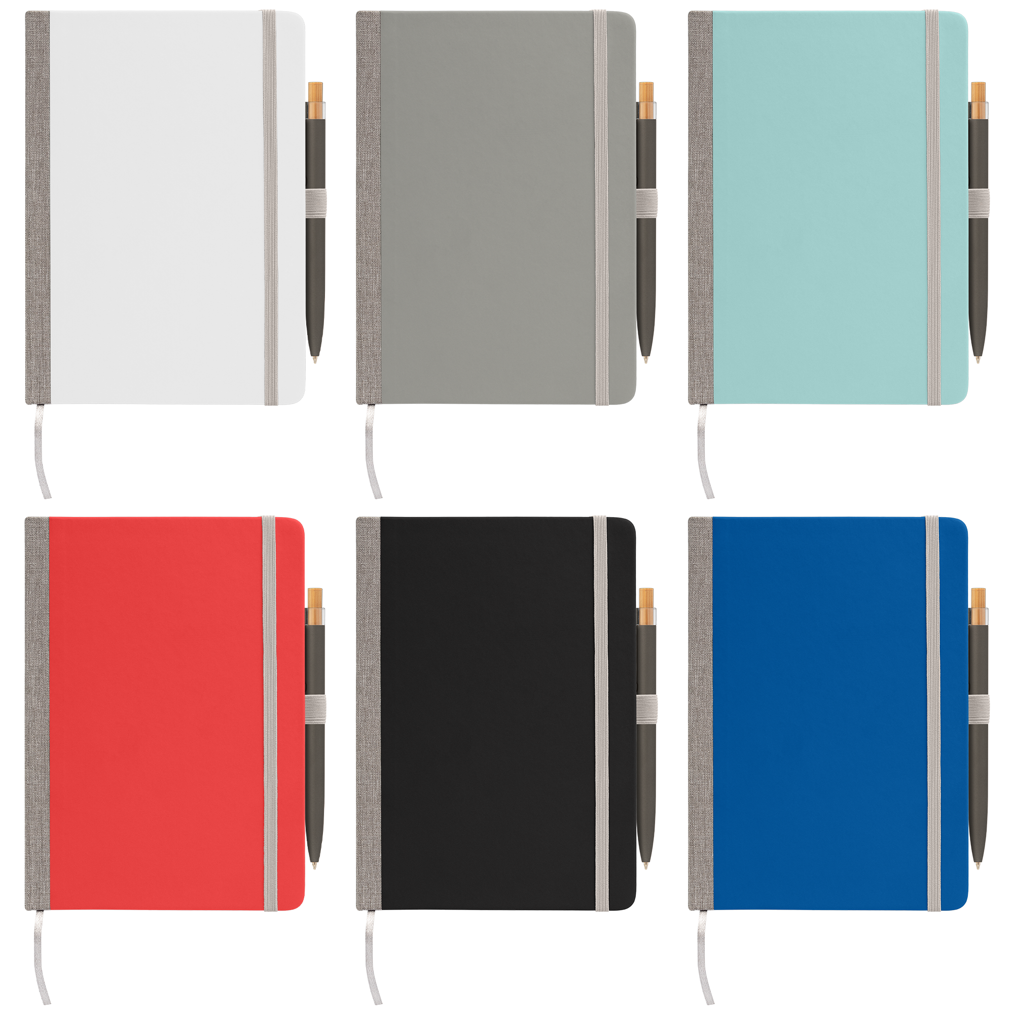 Steinbeck Recycled Hard Cover Journal & Pen Set - A5 5.9" x 8.3" 2
