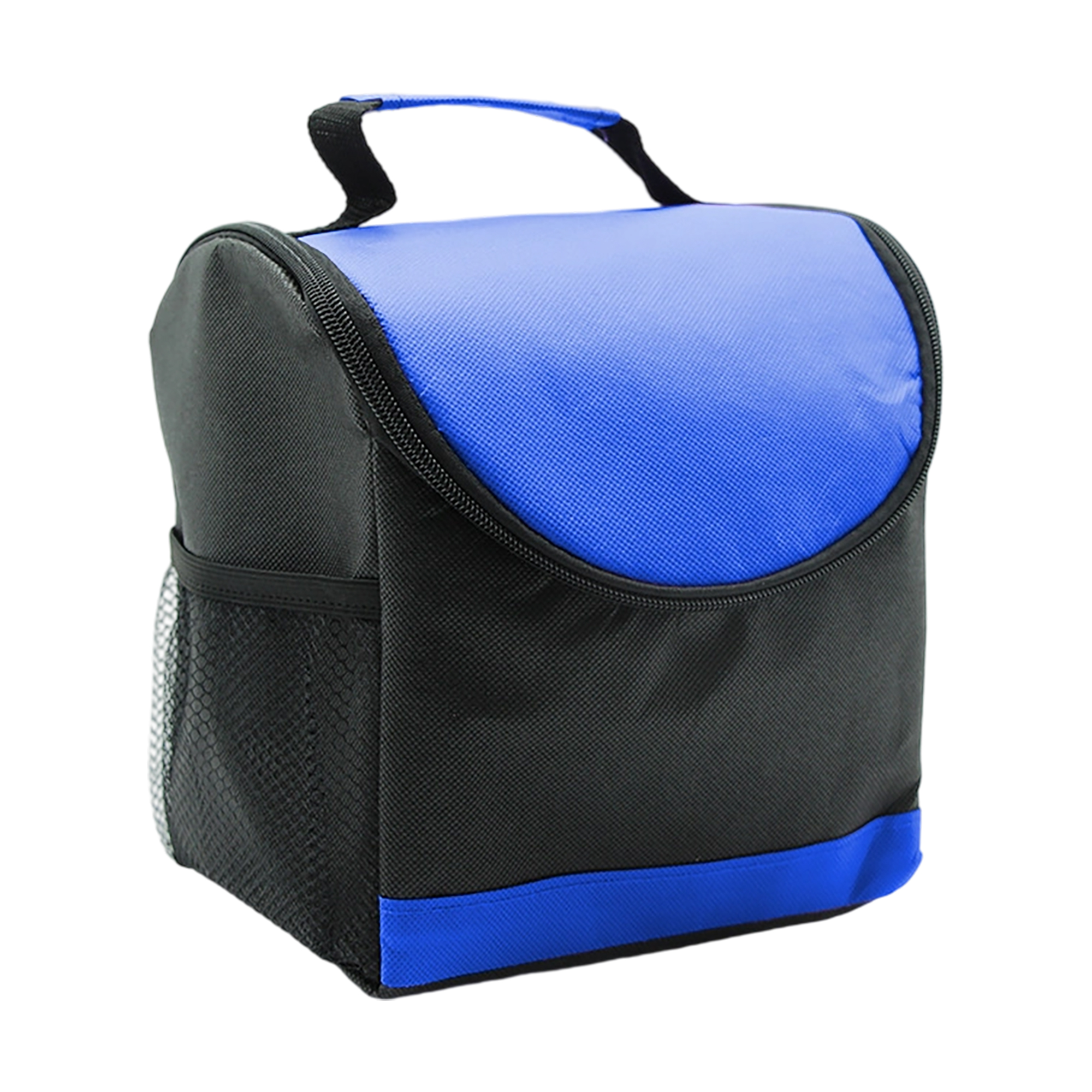 Non Woven Insulated Lunch Cooler Bag With Mesh Pocket 5