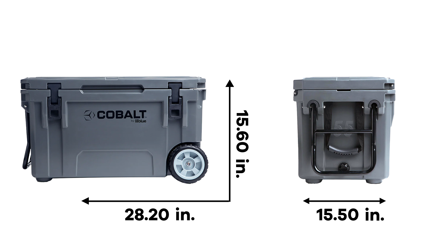 Blue Coolers 55 qt 5 Day Cooler with Wheels 9