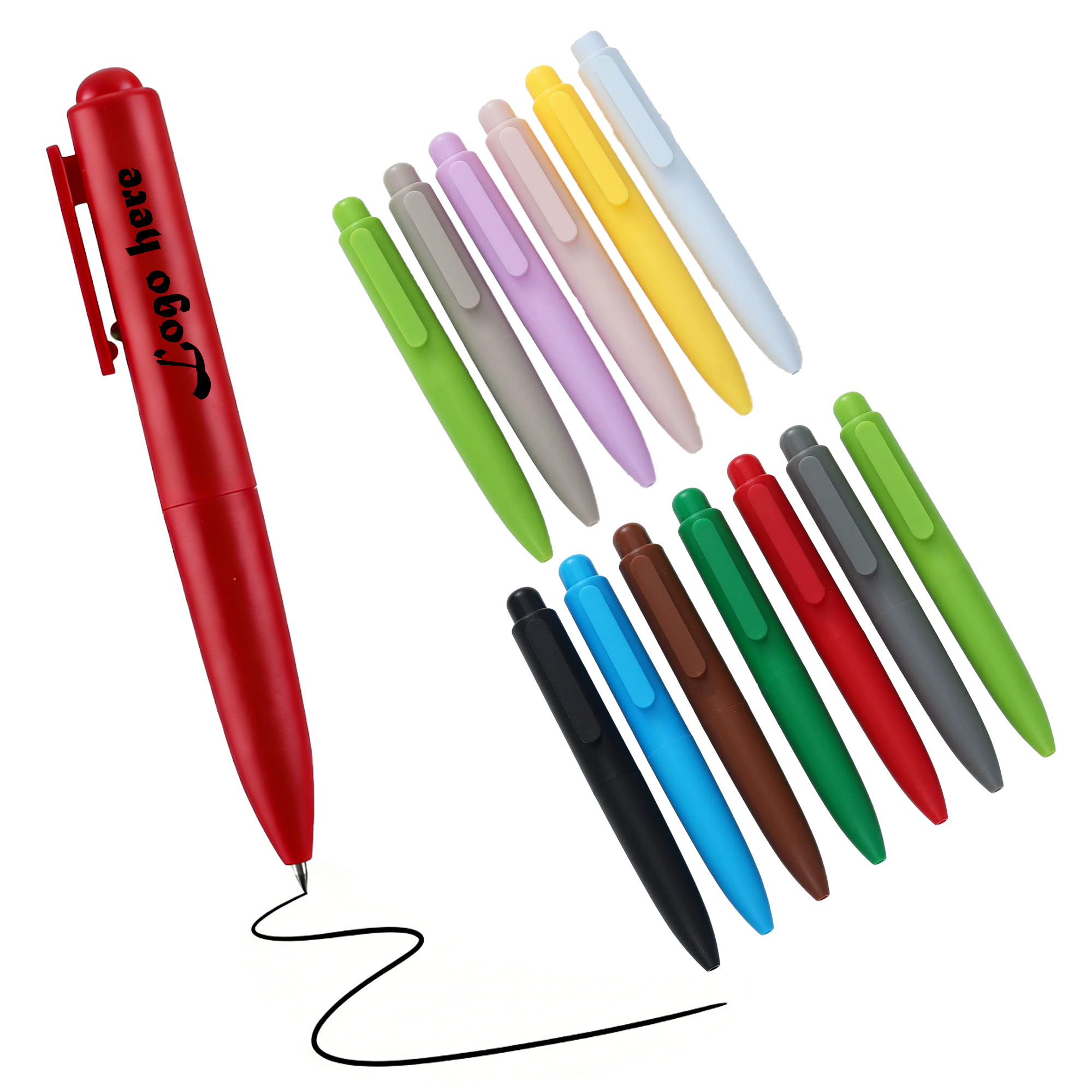 Quick-Dry Push-Type Portable Pocket Pen 2
