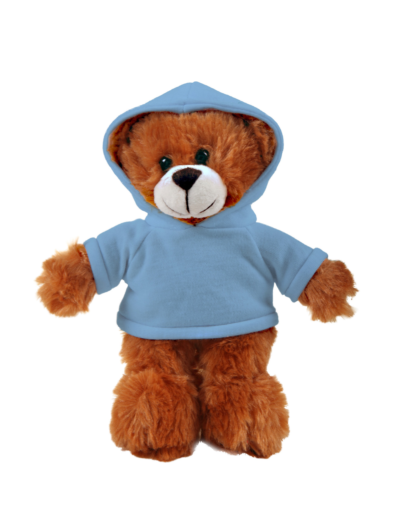 soft plush Mocha Bear with hoodie
