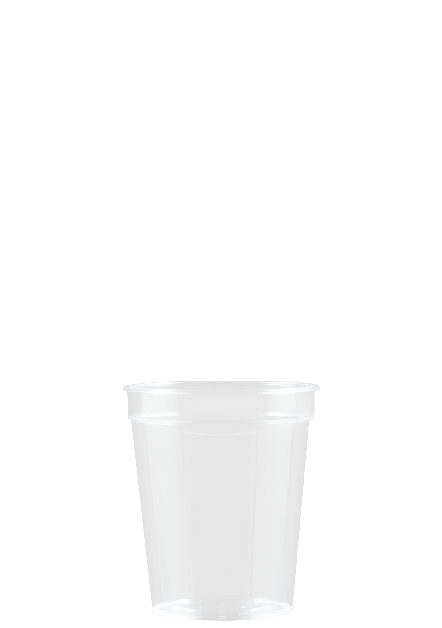 2 oz Hard Plastic Smooth Cup Clear Digital Print 3