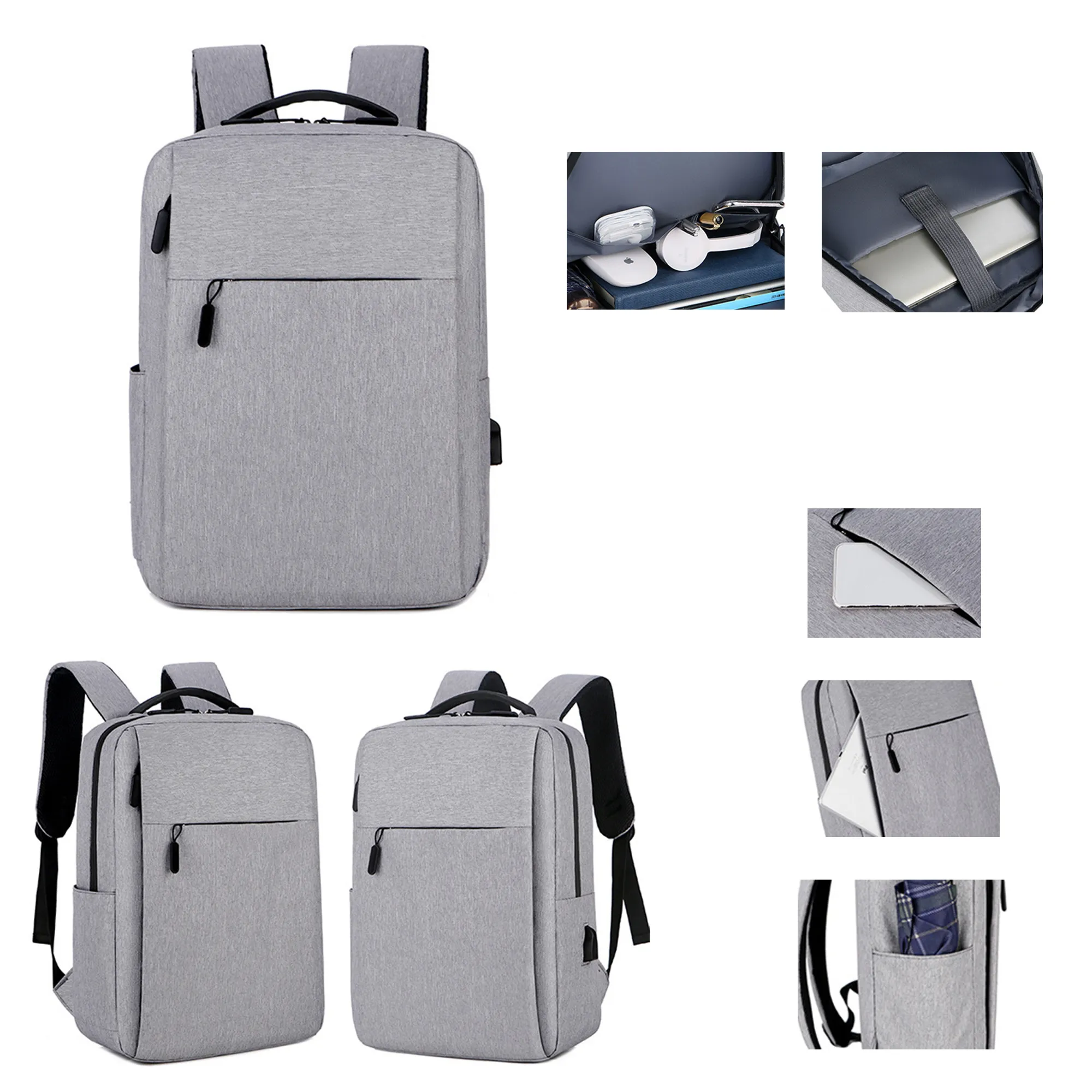 Computer Backpack with USB Charging Port MOQ 20PCS 3