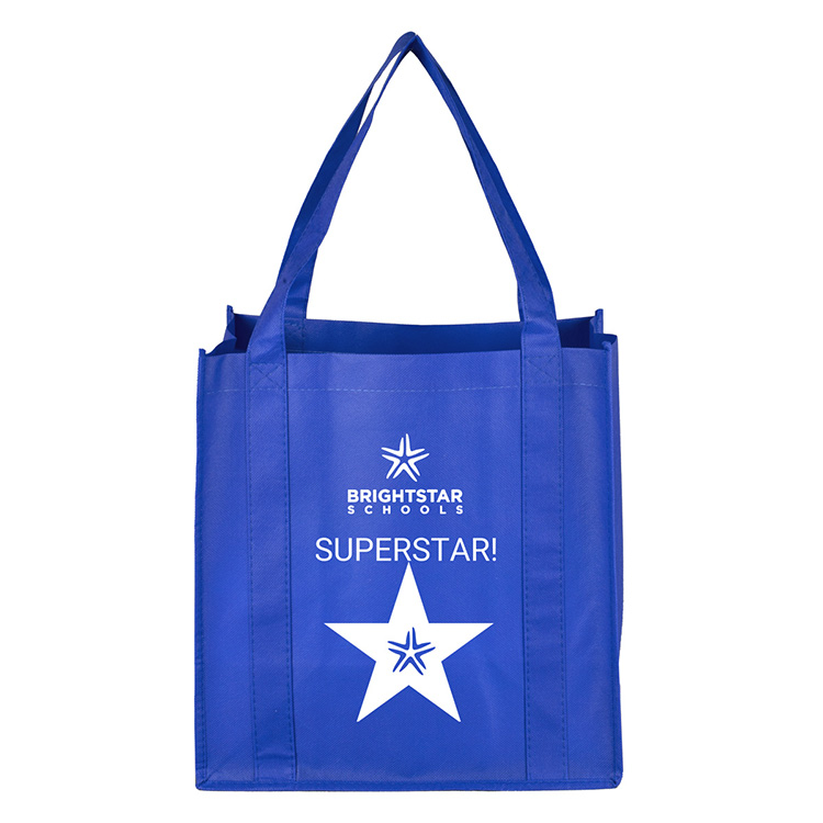 12-1/2"W x 13"H x 8"Gusset - "MEGA" Grocery Shopping Tote Bag 43