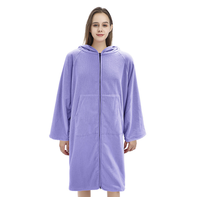 Surf Poncho Zipper Towel Hoodie 5