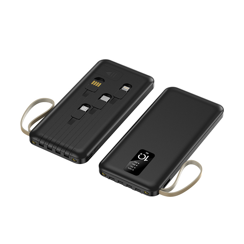 10000 Mah Power Bank W/ 4 Cables 3