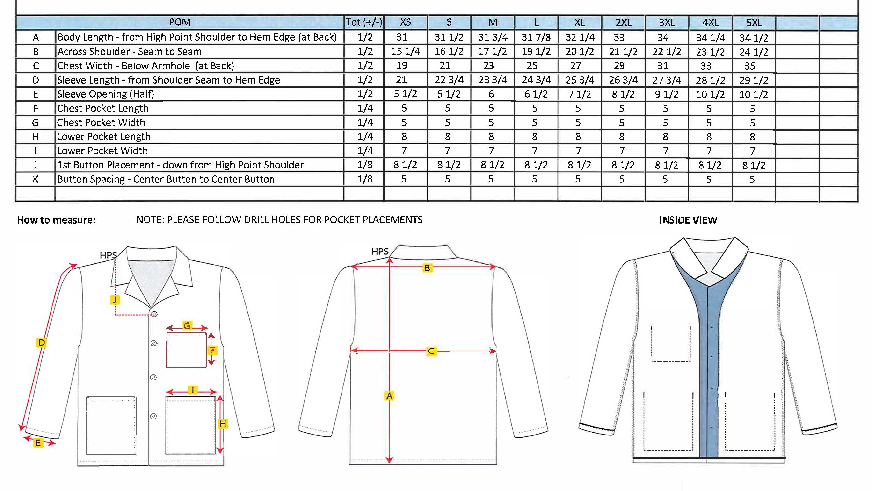 Unisex Counter Coat Uniform XS-5XL 4