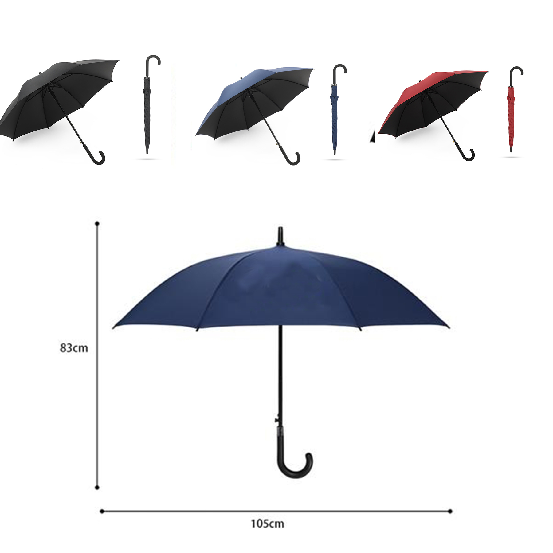 J Stick UV Umbrellas Auto Open 2