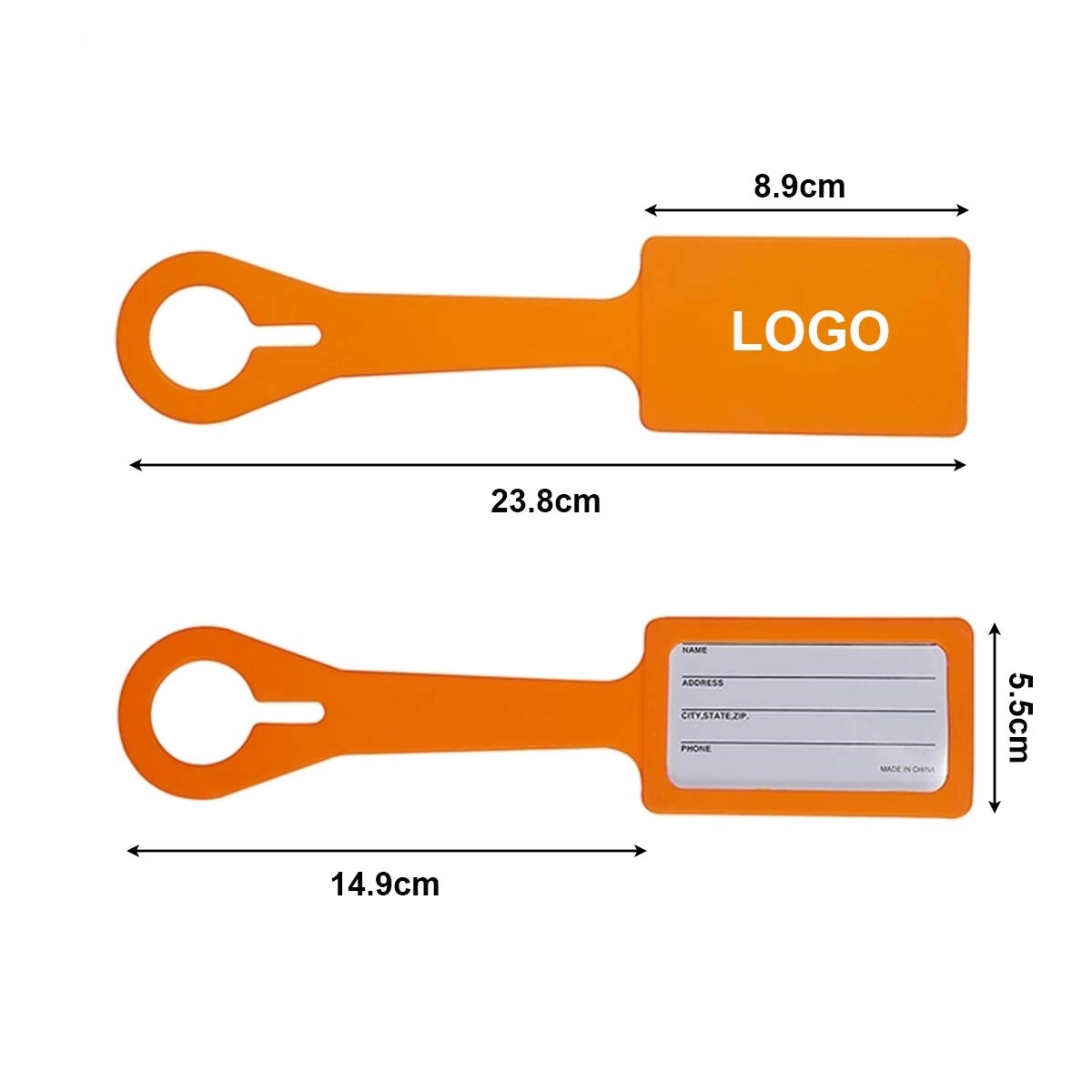 Large Silicone Luggage Tag 2