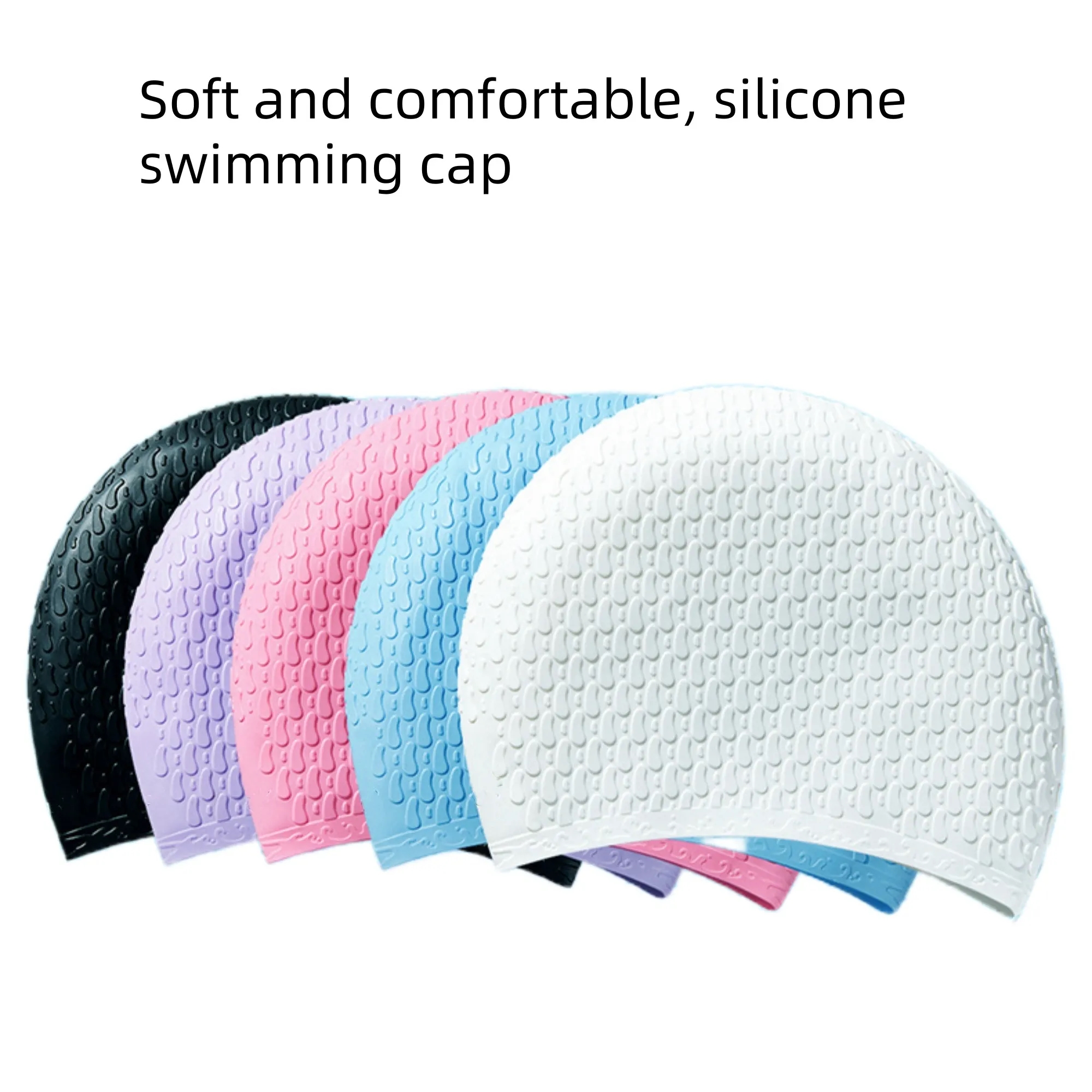 High Elasticity Silicone Swimming Cap 7