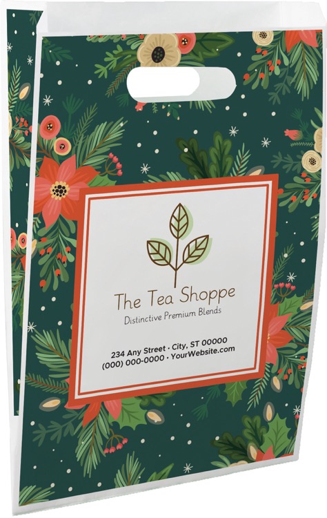 Christmas Scatter Design 3 Merchant Paper Bags (9" x 13" x 2.5")