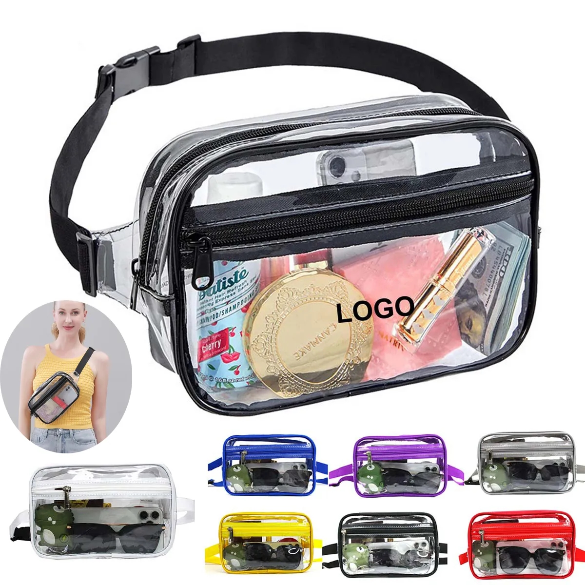 Clear Stadium Fanny Pack for Women Men 3