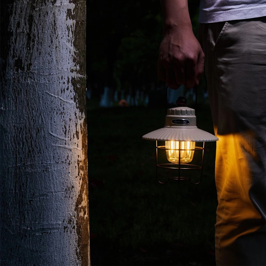 Retro Outdoor Camping Light & Picnic Lantern with Power Bank 10