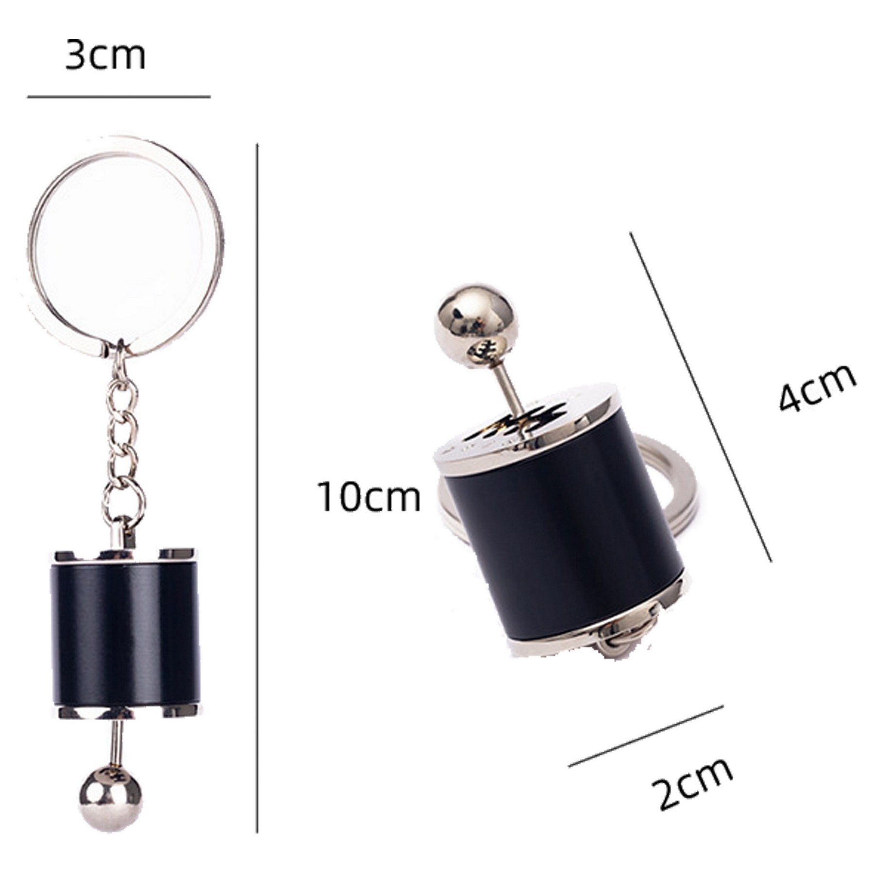 Metal Car Shifter Keychain 4