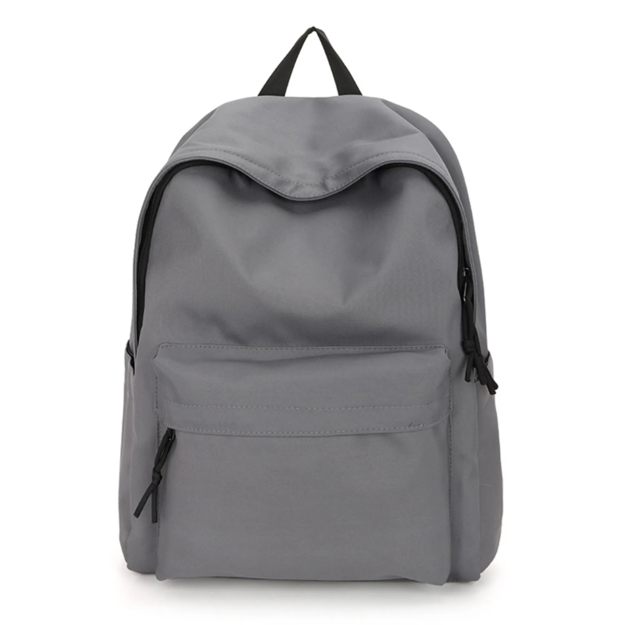 Large-Capacity Solid-Color School Backpack 4