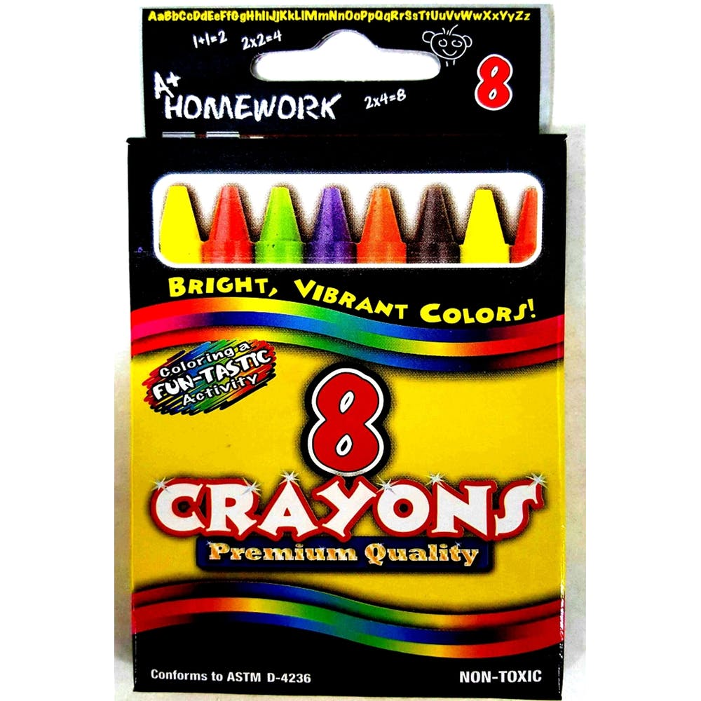 Crayons - 8 Count Vibrant Colors 2