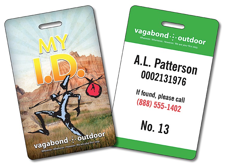 Plastic UV-Coated (1S) I.D./Wallet Card with Punch - 3.375x2.125 - 10 pt. 3