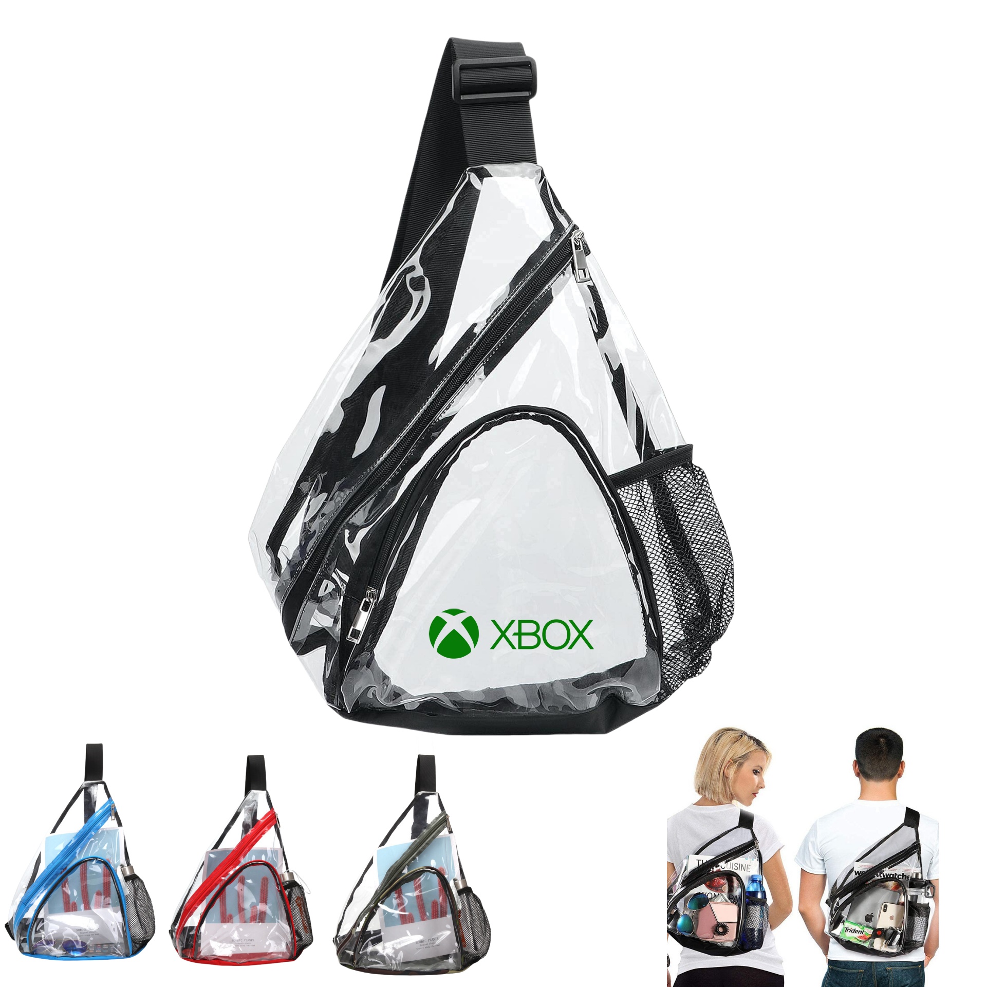 Clear Sling Bag Crossbody Backpack 5
