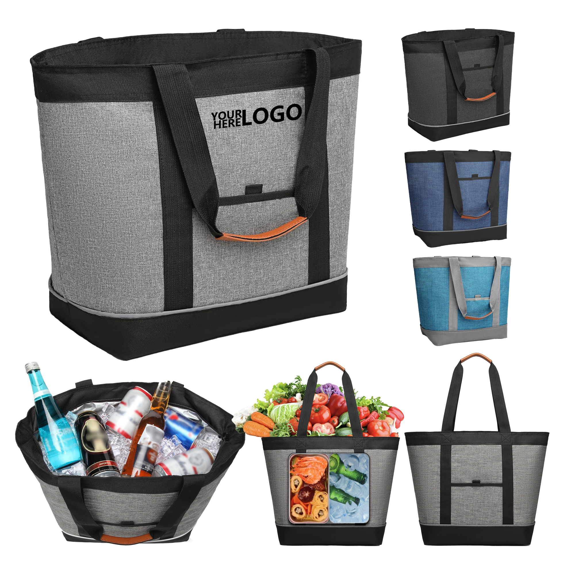 Oxford Fabric Collapsible Thermal Tote Bag 2