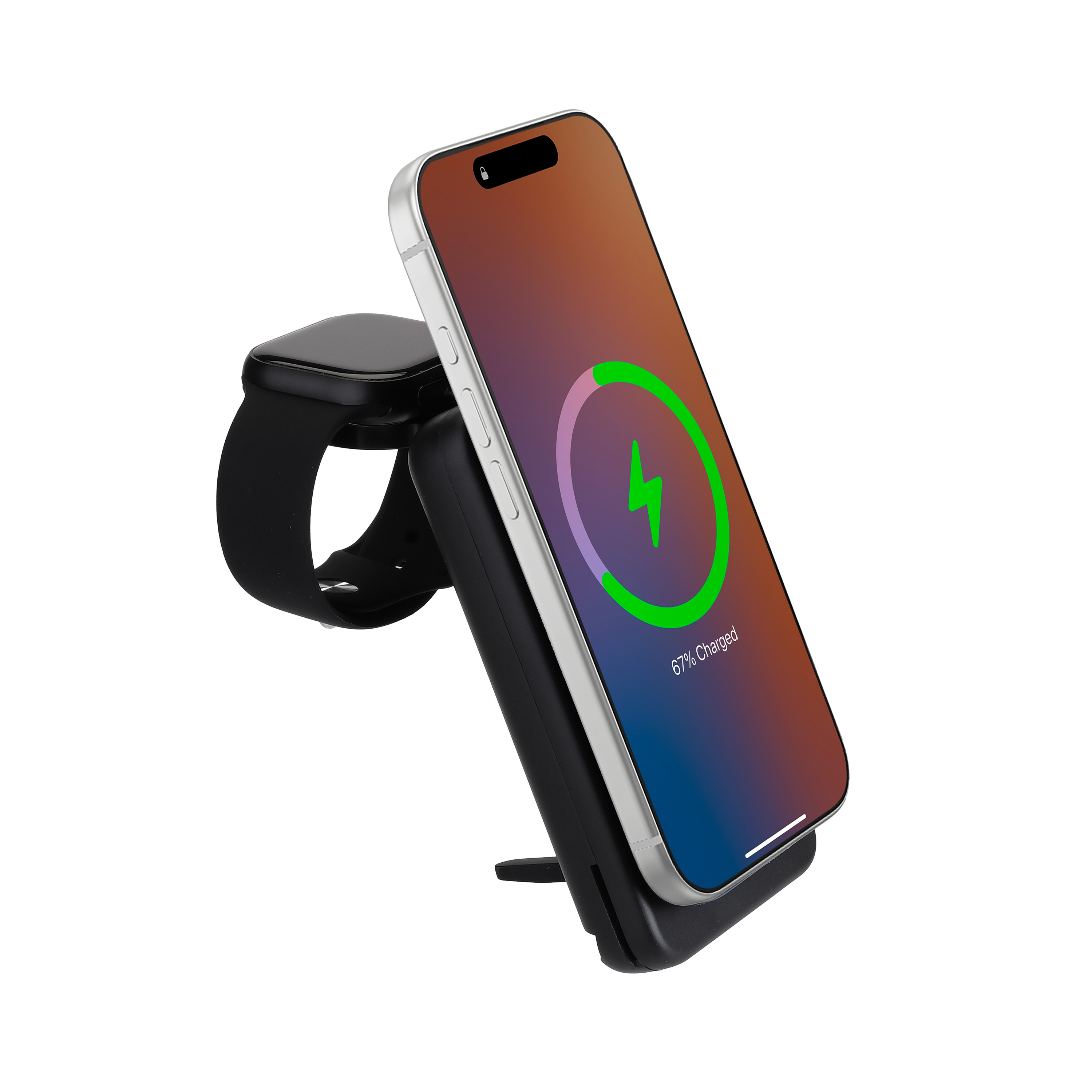 3-in-1 MagSafe Wireless Charger w/ Detachable 10,000 mAh Power Bank 5