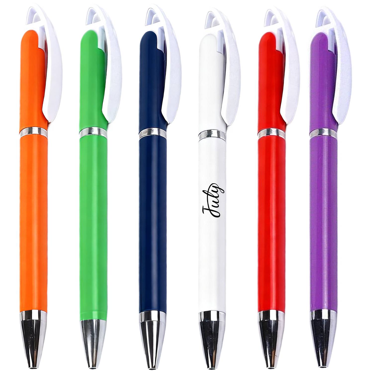 Wide Clip Retractable Ballpoint Pen 15