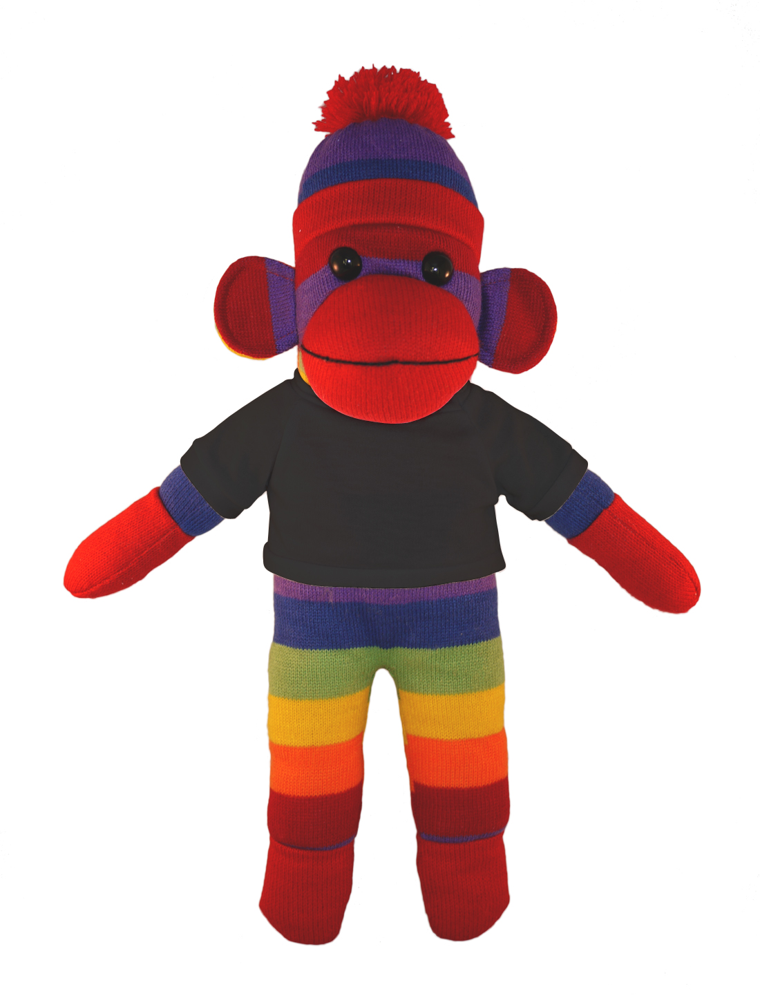 Rainbow Sock Monkey with Tee 11