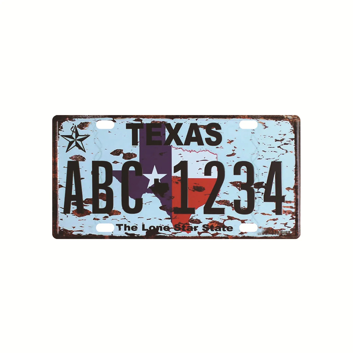6"x12" Custom Embossed Metal Auto License Plate 5